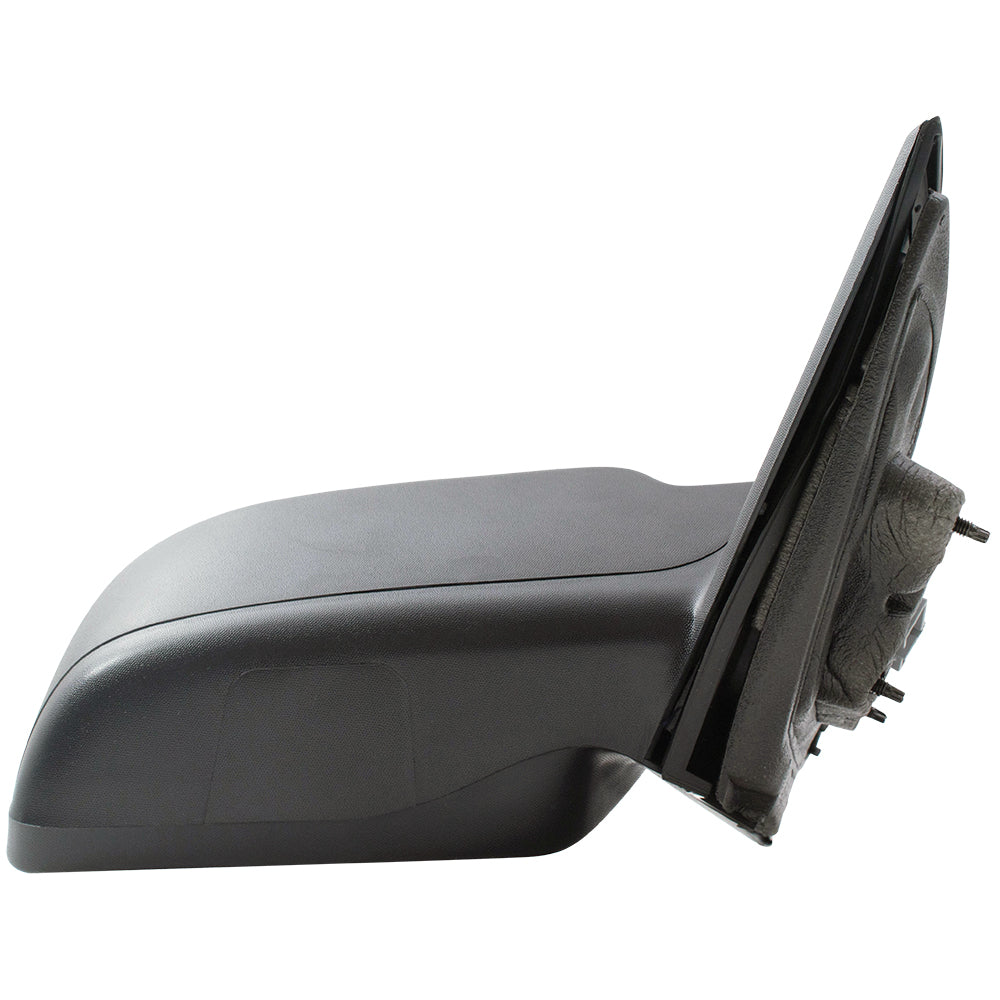 Brock Replacement Passenger Side Power Mirror Textured Black with Heat without Puddle Light or Blind Spot Information System Compatible with 2011-2012 Fusion