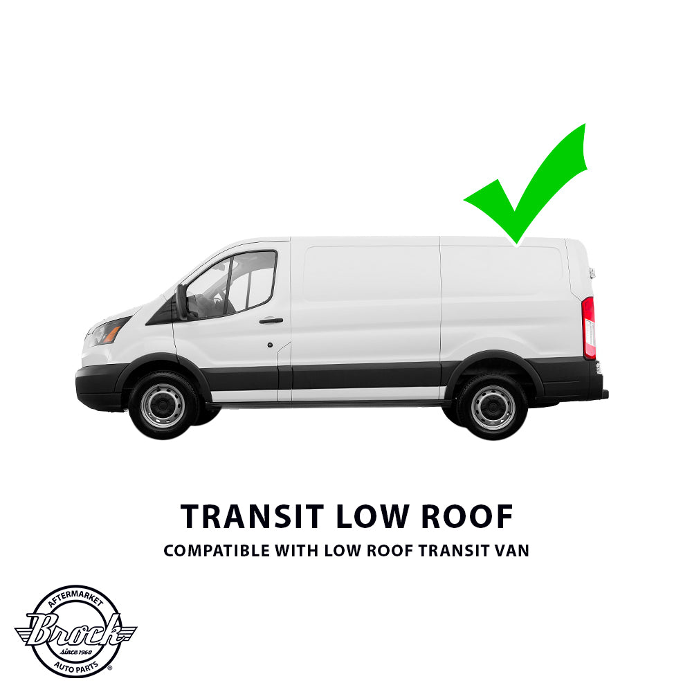 Replacement Set Driver and Passenger Side Mirrors Heated with Signal Dual Long Arms Compatible with 2015-2019 Transit Van with Low Roof