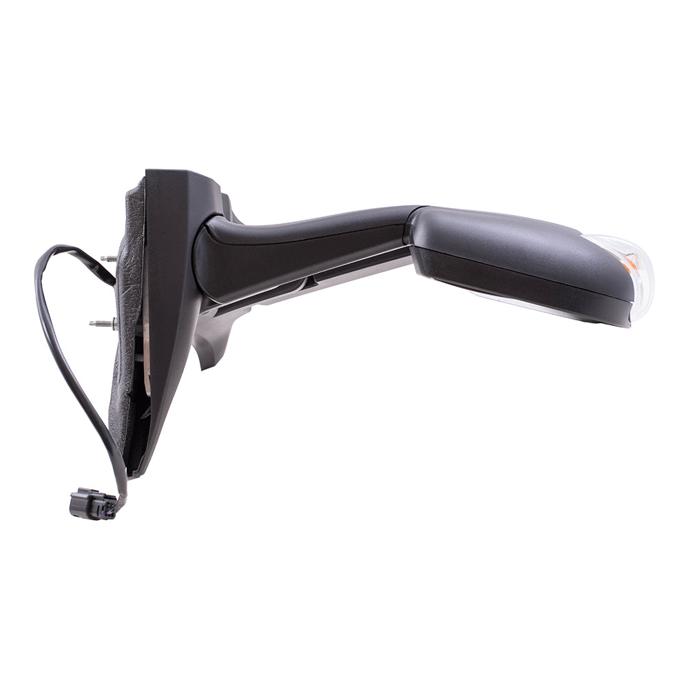 Replacement Driver Side Mirror Heated with Signal Dual Long Arms Compatible with 2015-2019 Transit Van with Low Roof