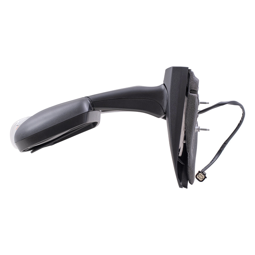 Replacement Passenger Side Mirror Heated with Signal Dual Long Arms Compatible with 2015-2019 Transit Van with Medium or High Roof