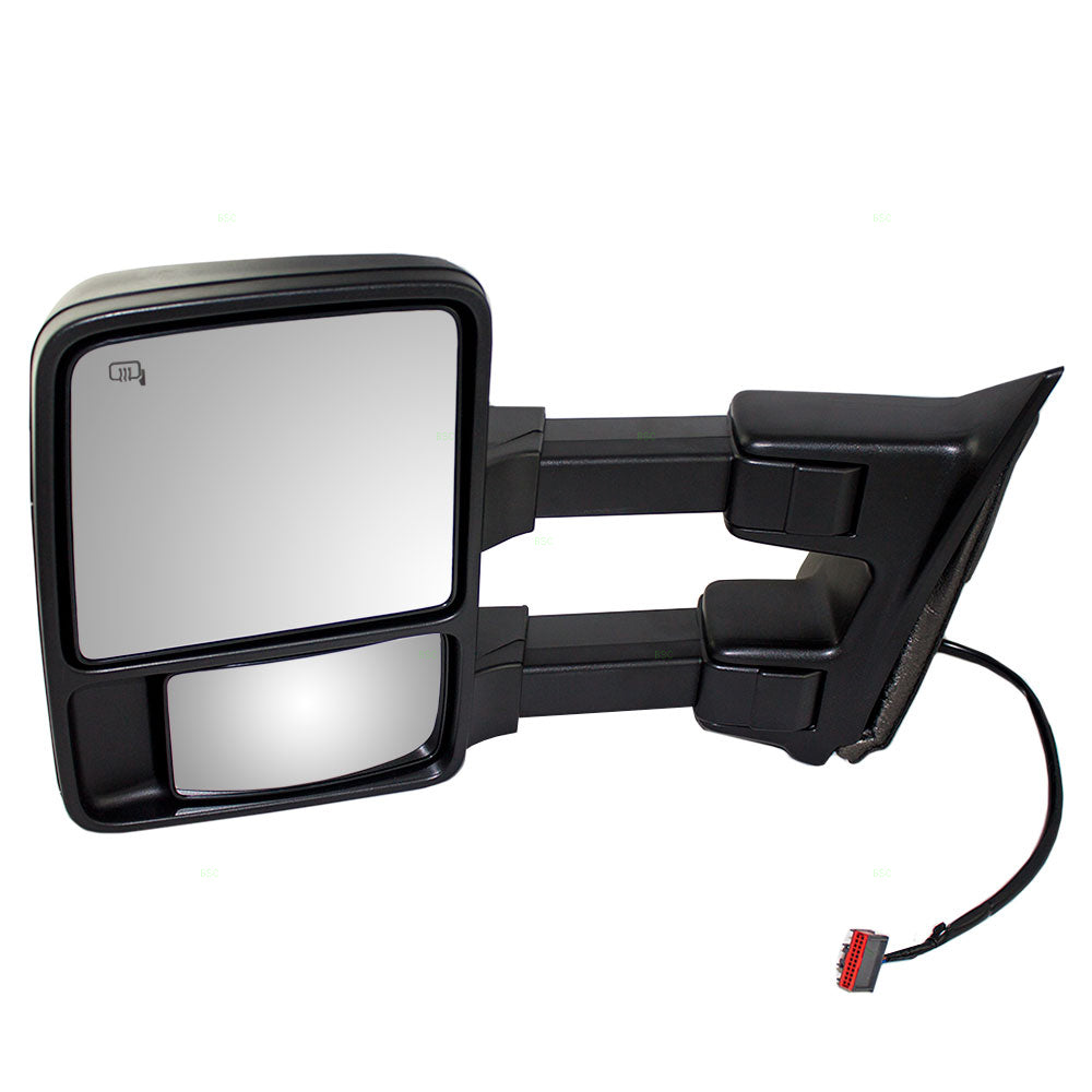 Drivers Power Tow Side Mirror Heated Signal Manual Telescopic Replacement for Ford Pickup Truck 8C3Z 17683 BC