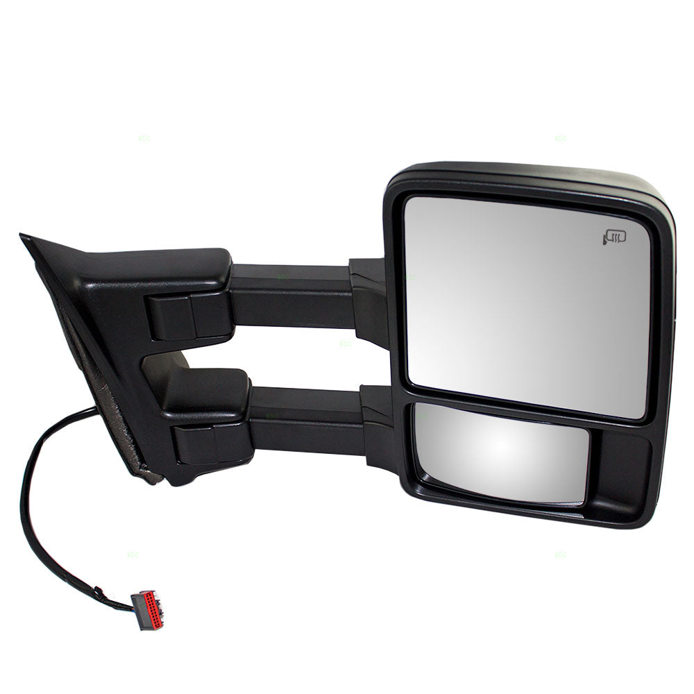 Passengers Power Tow Side Mirror Heated Signal Manual Telescopic Replacement for Ford Pickup Truck 8C3Z 17682 BC