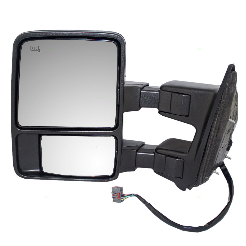 Drivers Power Tow Mirror Heated Signal Memory Clearance Lamp Telescopic Replacement for Ford Pickup Truck 7C3Z 17683 EC