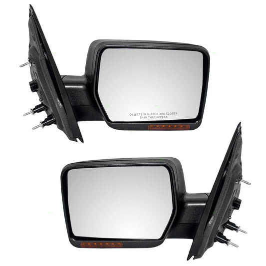 Driver and Passenger Power Side View Mirrors Heated Signal Replacement for 2004-2006 F150 Pickup Truck 6L3Z17683CA 6L3Z17682CA