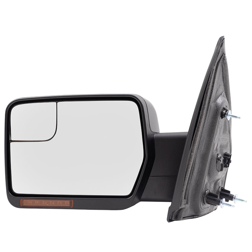 Driver Side Pedestal Type Power Mirror Paint to Match Black for 2009-2014 F-150