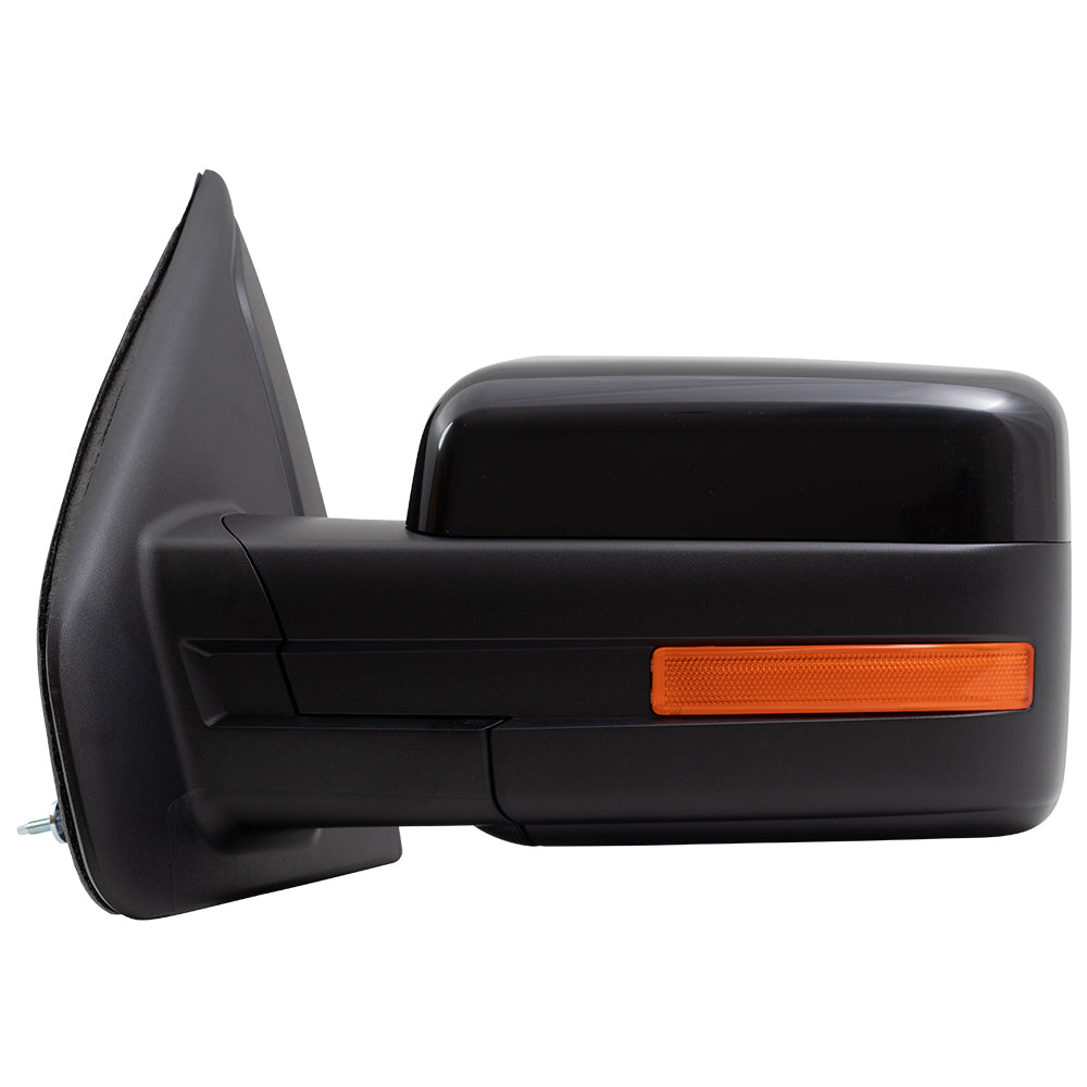 Driver Side Pedestal Type Power Mirror Paint to Match Black for 2009-2014 F-150