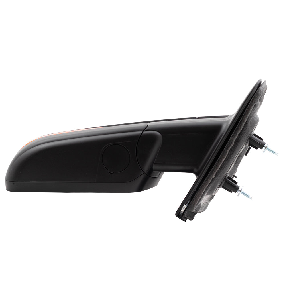 Brock Aftermarket Replacement Passenger Right Power Mirror Chrome Cover with Heat-Signal-Memory-Reflector-Manual Folding Compatible with 2009-2014 Ford F-150