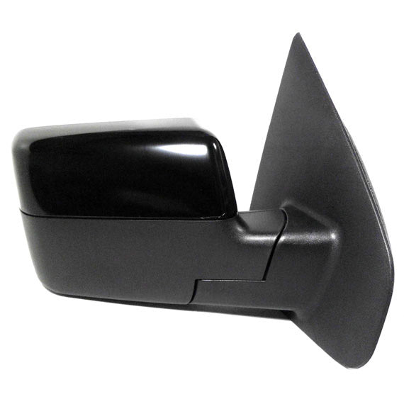 Brock Replacement Passenger Side Pedestal Type Power Mirror Paint to Match Black with Heat, Signal and Manual Folding without Memory, Puddle Light or Auto Dim Compatible with 2007-2008 F-150