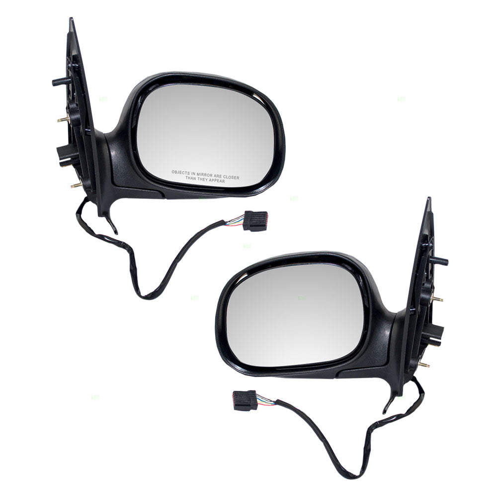 Driver and Passenger Power Side View Mirrors Heated Replacement for 1997-2002 Expedition F85Z17683HAB F85Z17682HAC