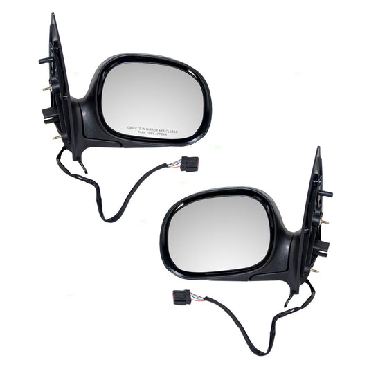 Driver and Passenger Power Side View Mirrors Heated Replacement for 1997-2002 Expedition F85Z17683HAB F85Z17682HAC