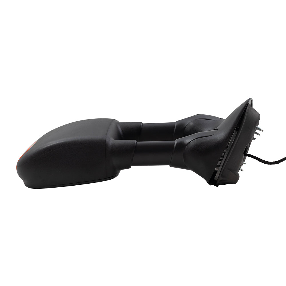 Brock Replacement Passengers Power Tow Telescopic Performance Mirrors Heated Signal Dual Arms Textured Compatible with 2003-2007 F250 F350 F450 Super Duty Pickup Truck