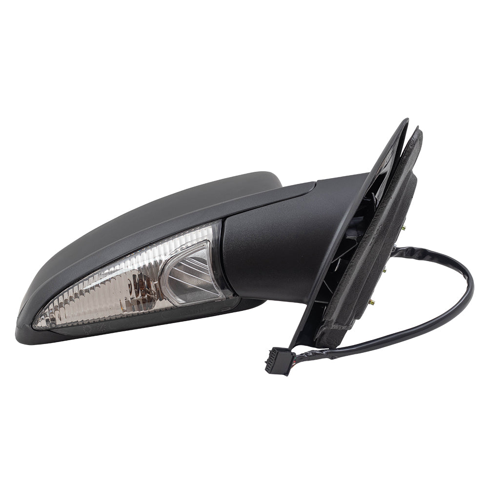 Brock Replacement Driver and Passenger Side Power Mirrors Paint to Match Black with Heat, Signal, Memory, Puddle Light and Power Folding Compatible with 2005-2006 Expedition & 2003-2006 Navigator