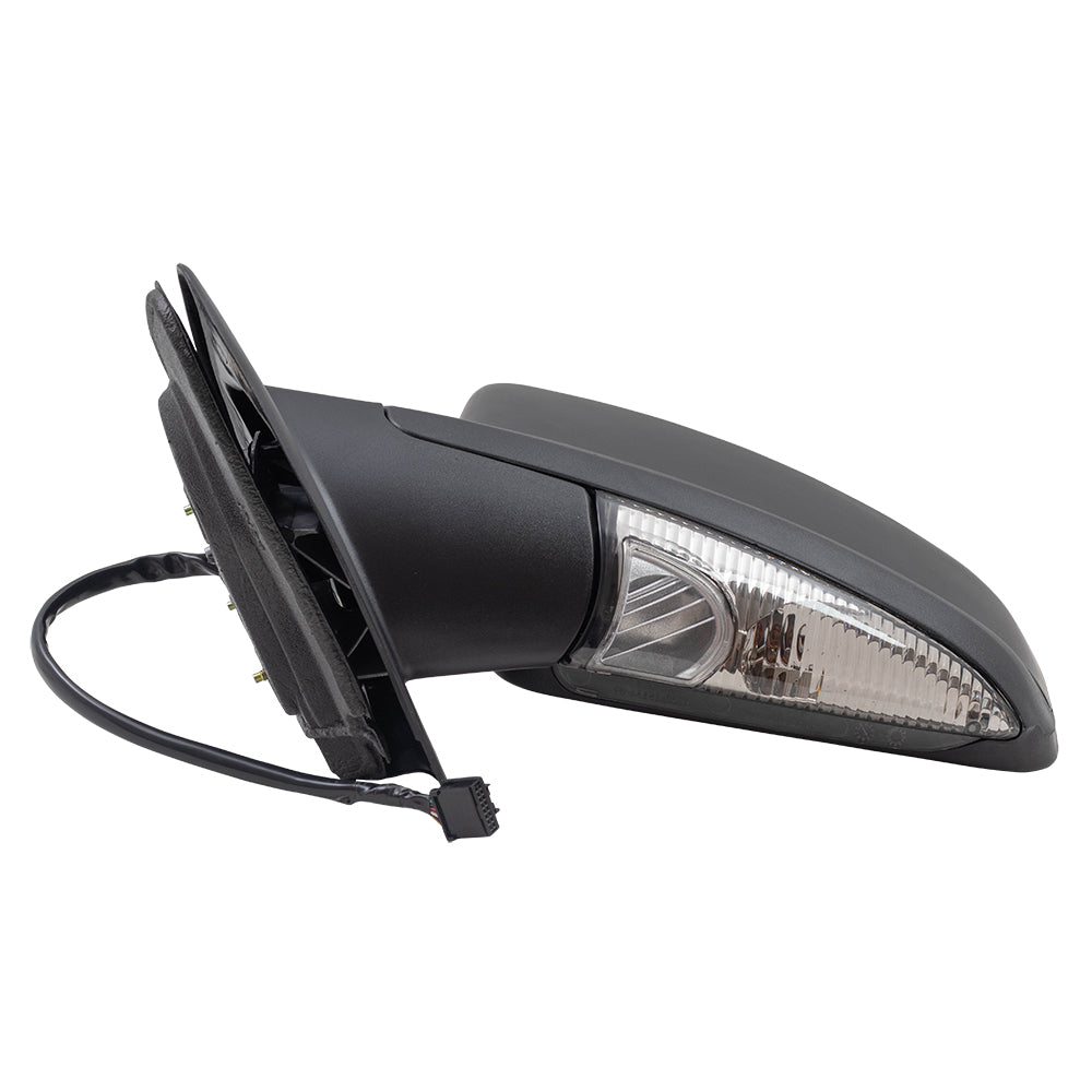 Brock Replacement Driver Side Power Mirror Paint to Match Black with Heat, Signal, Memory, Puddle Light and Power Folding Compatible with 2005-2006 Expedition & 2003-2006 Navigator