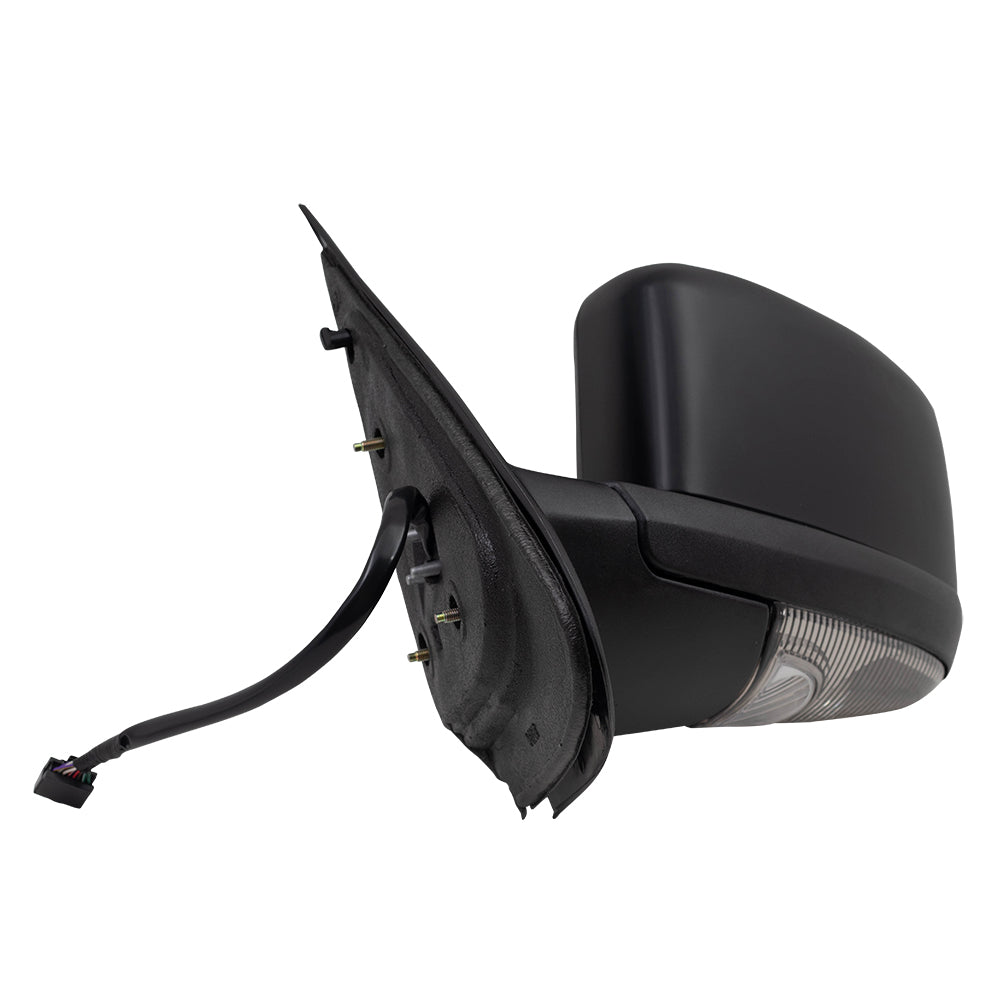 Brock Replacement Driver Side Power Mirror Paint to Match Black with Heat, Signal, Memory, Puddle Light and Power Folding Compatible with 2005-2006 Expedition & 2003-2006 Navigator
