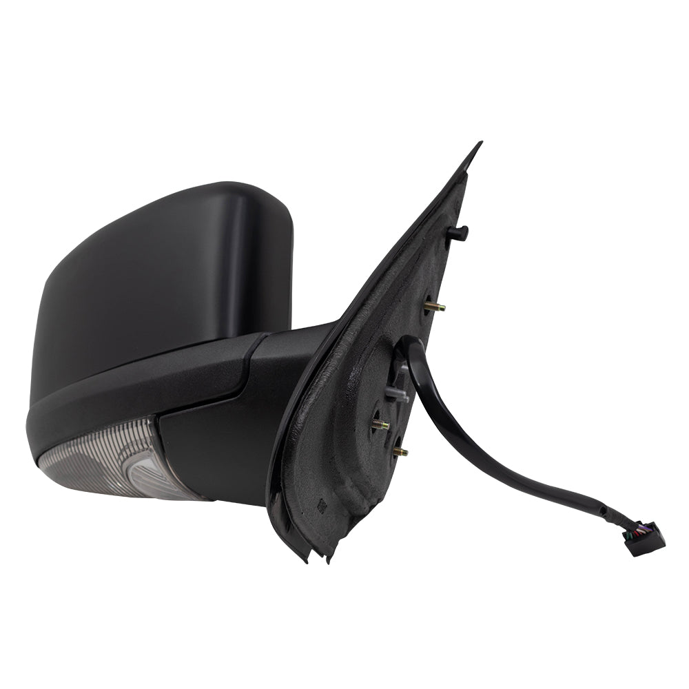 Brock Replacement Passenger Side Power Mirror Paint to Match Black with Heat, Signal, Memory, Puddle Light and Power Folding Compatible with 2005-2006 Expedition & 2003-2006 Navigator
