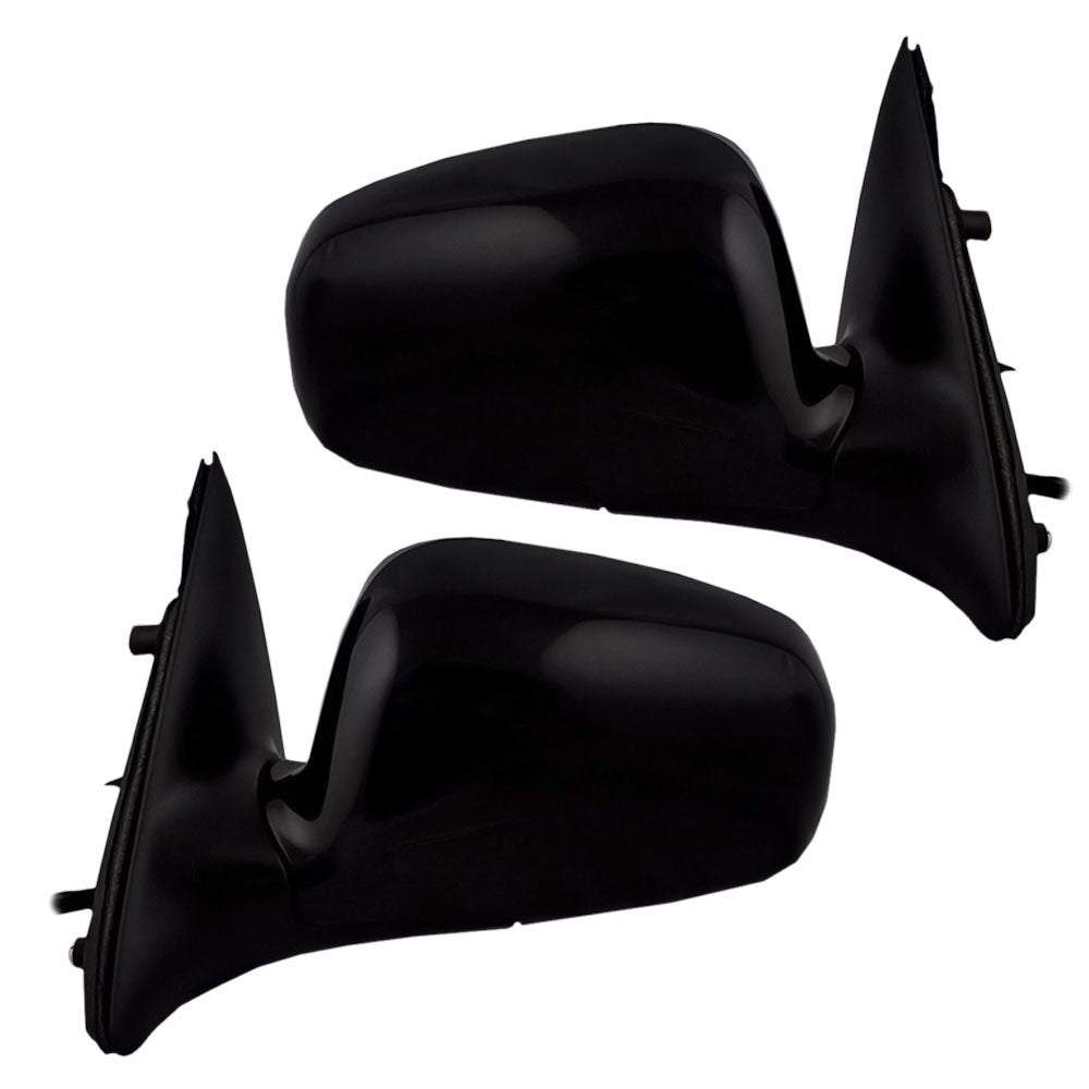 Brock Replacement Driver and Passenger Side Power Mirrors Paint to Match Black Cap with 12H5P and Heat without Memory or Auto Dim Compatible with 2004-2008 Town Car Built as of 3/9/2004 ONLY