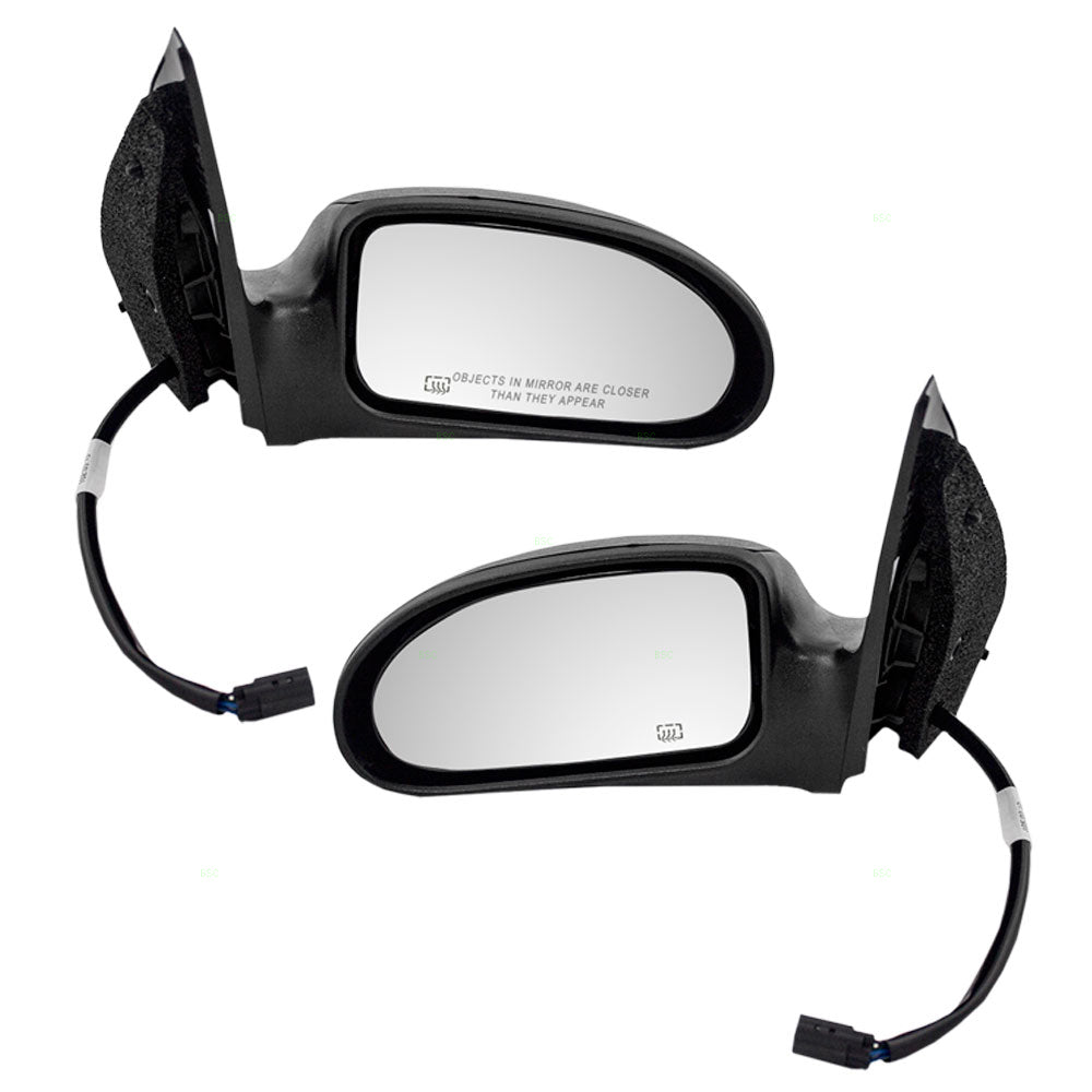 Driver and Passenger Power Side View Mirrors Heated Textured Replacement for 2003-2007 Focus 6S4Z17683CA 6S4Z 17682 CA