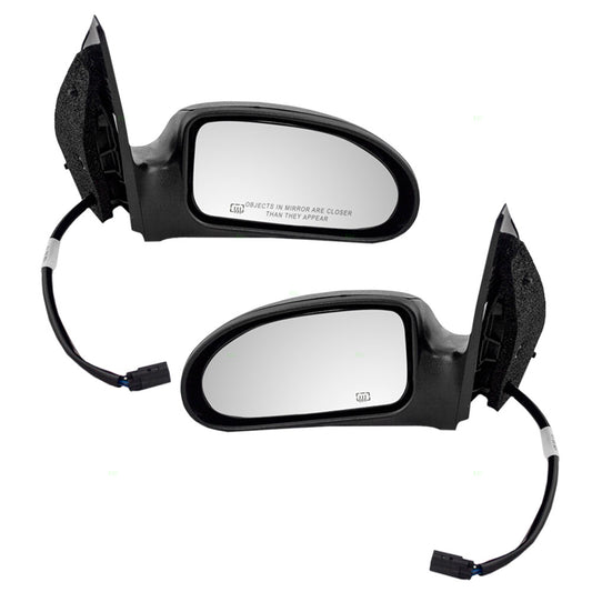 Driver and Passenger Power Side View Mirrors Heated Textured Replacement for 2003-2007 Focus 6S4Z17683CA 6S4Z 17682 CA