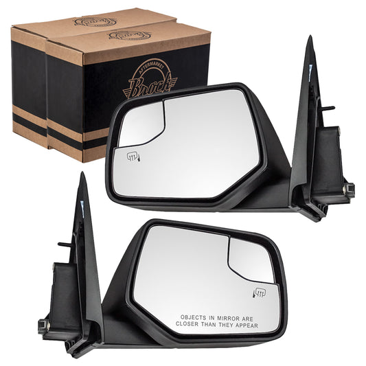Driver and Passenger Power Side View Mirrors Heated with Blind Spot Glass Replacement for 2008-2012 Escape 2008-2011 Mariner & Hybrid