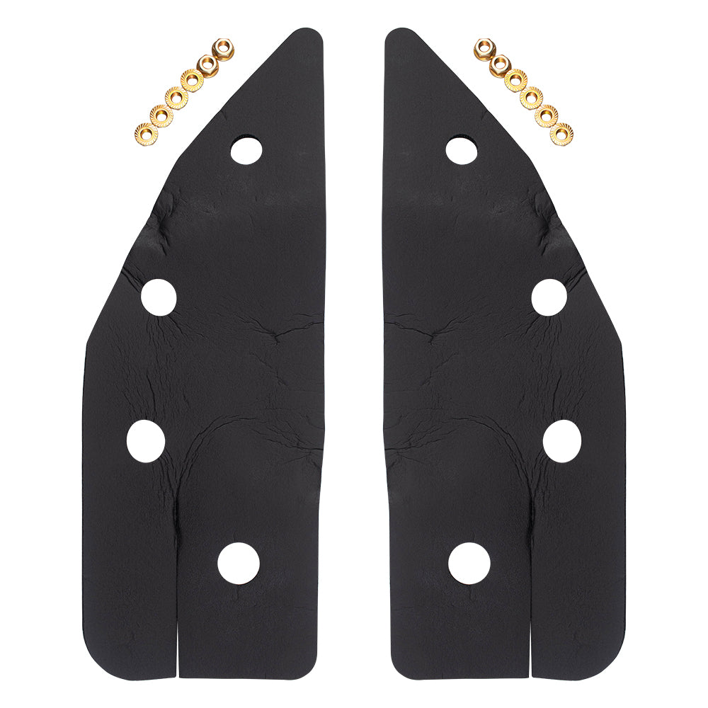 Brock Replacement Driver and Passenger Manual Tow Telescopic Side View Mirrors Dual Arms Double Swing Compatible with 2003-2014 E-Series Van 7C2Z17683DA 7C2Z17682DA