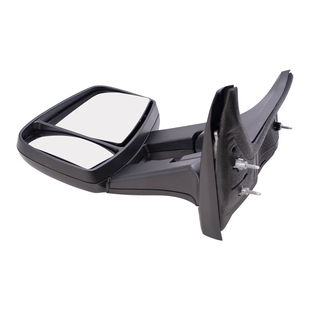 Replacement Set Driver and Passenger Side Manual Mirrors with Dual Long Arms Compatible with 2015-2019 Transit Van with Low Roof