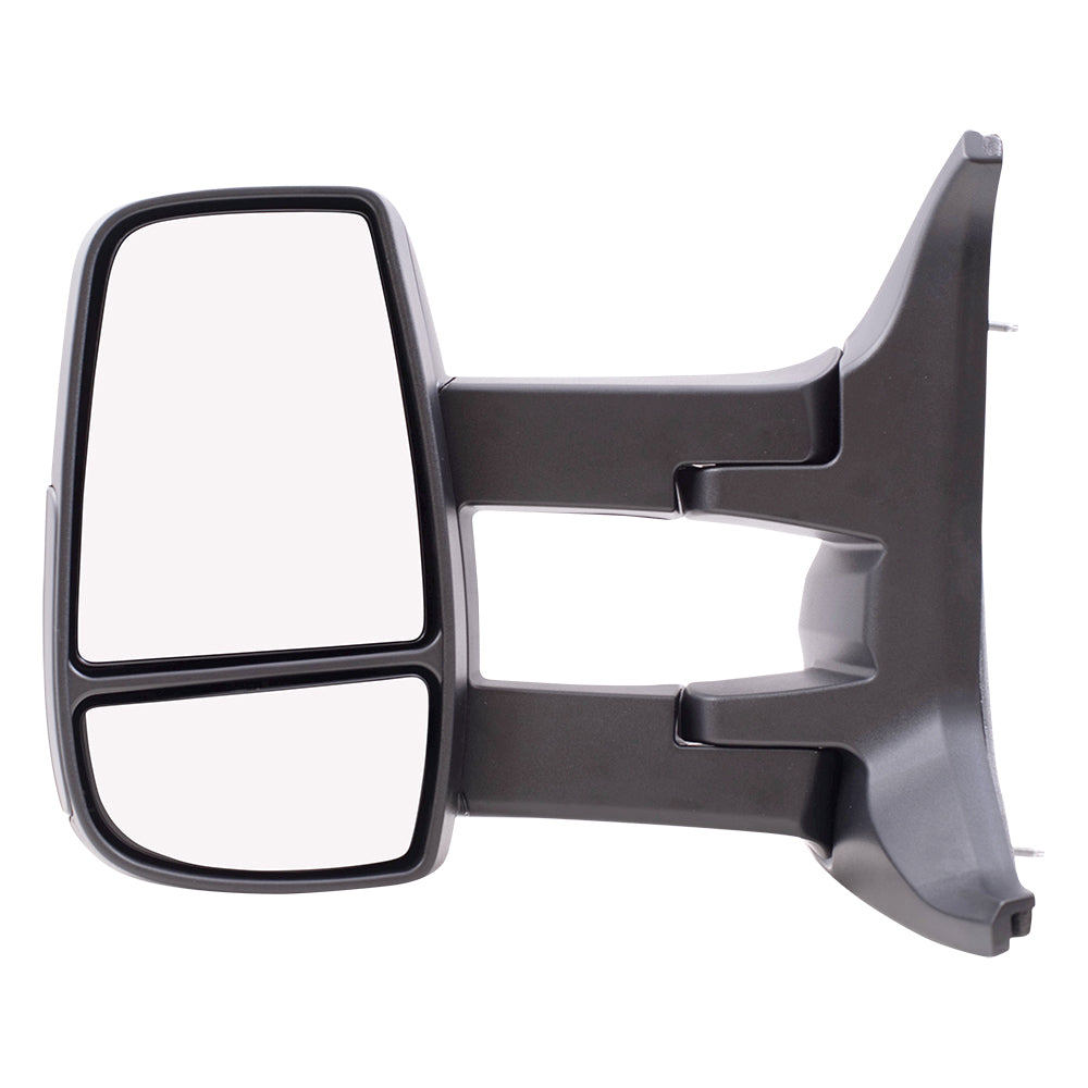 Manual Mirror fits 2015-2019 Ford Transit Medium/High Roof Driver Dual Long Arms