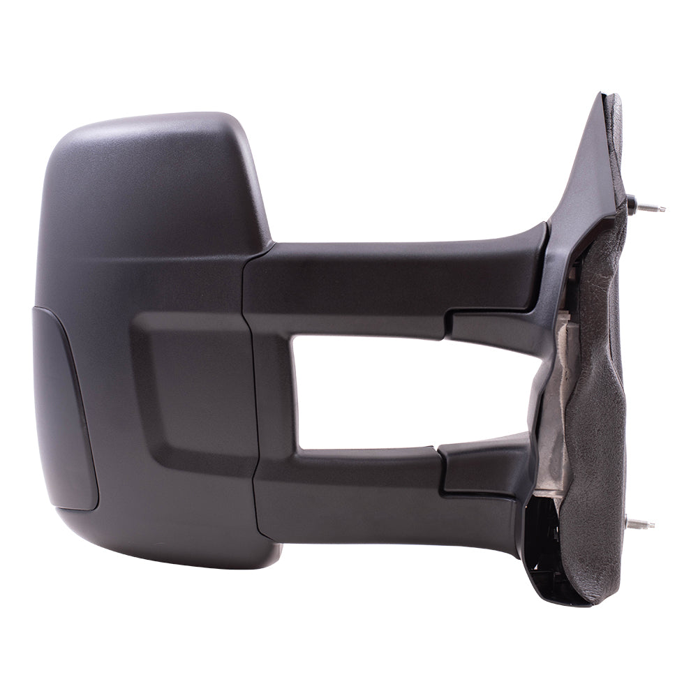 Replacement Passenger Manual Side Door Mirror with Dual Long Arms Compatible with 2015-2019 Transit Van with Medium or High Roof