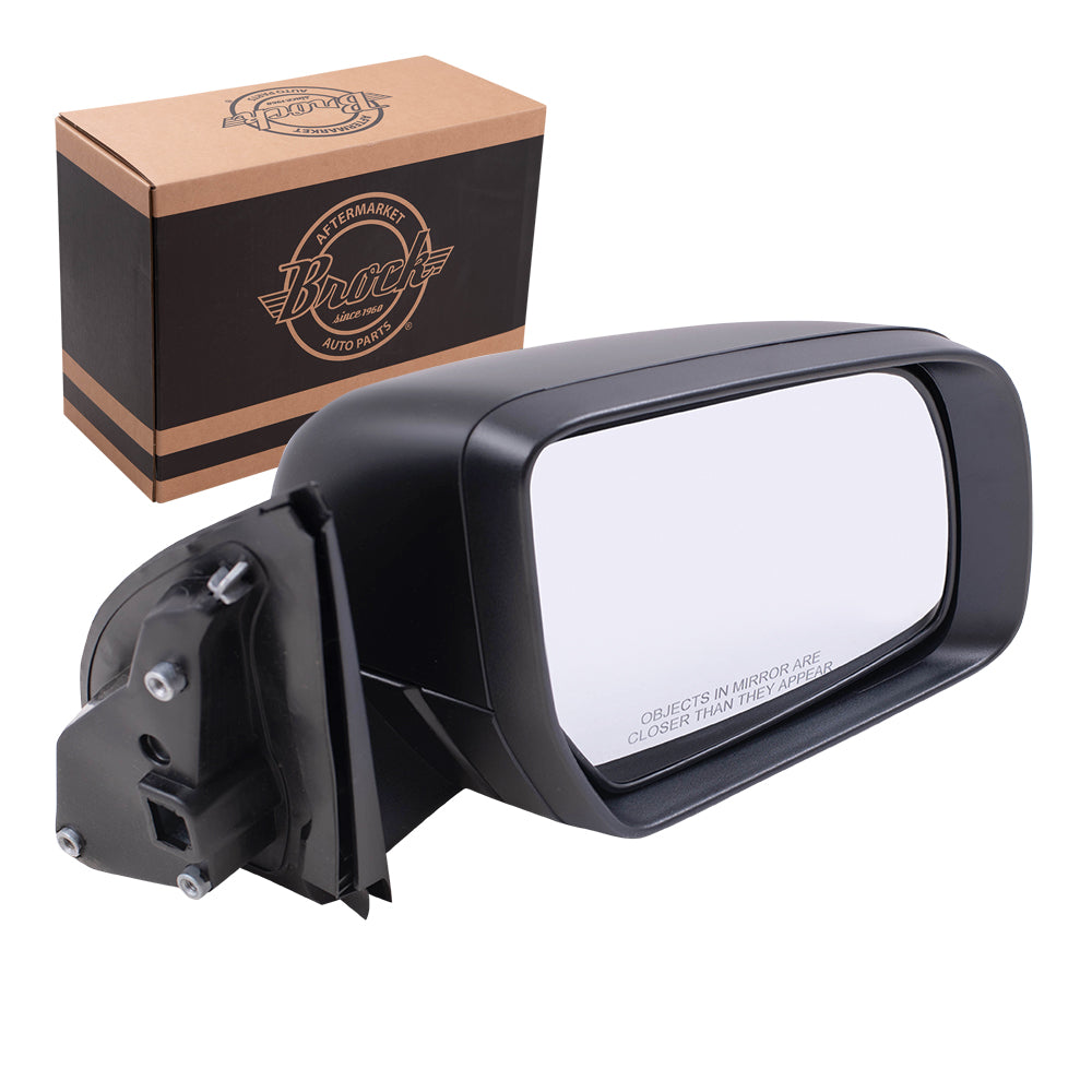 Brock Replacement Passenger Side Manual Mirror without Spotter Glass OEM Substitute Compatible with 2019 Ranger