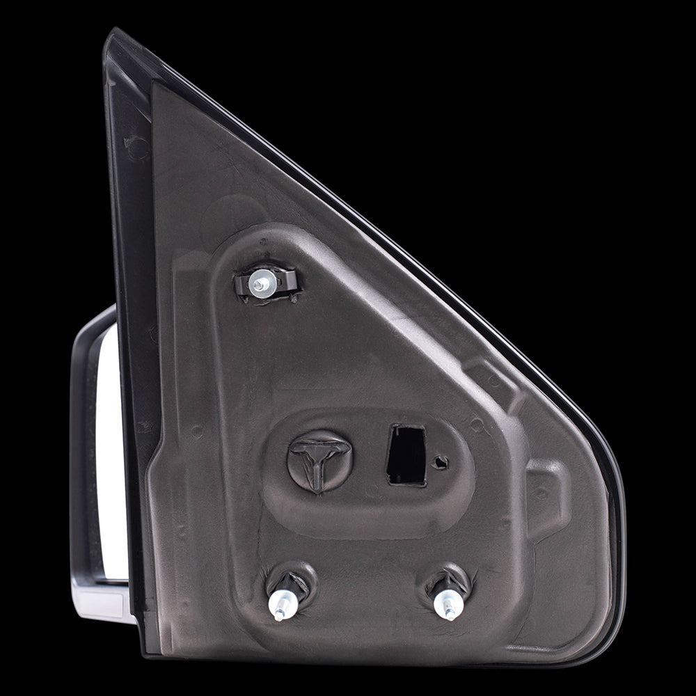 Brock Replacement Driver Side Manual Mirror Textured Black w/ Reflector w/o Spotter Glass Performance Upgrade Compatible with 09-14 F150