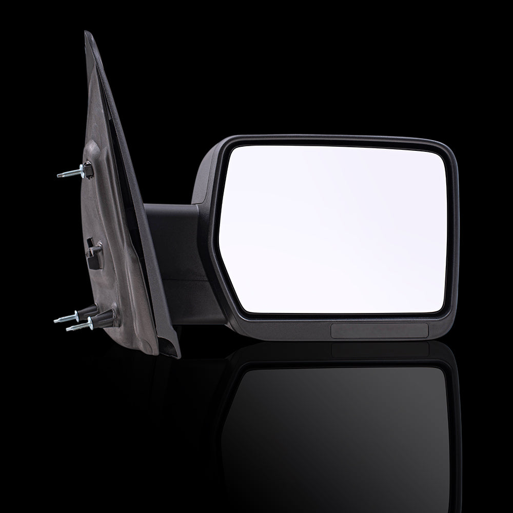 Passengers Manual Mirror Textured Black w/ Reflector Performance Fits 09-14 F150