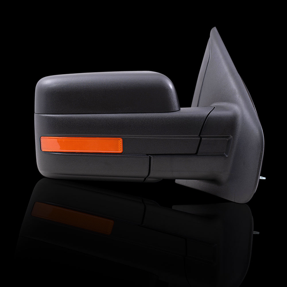 Passengers Manual Mirror Textured Black w/ Reflector Performance Fits 09-14 F150