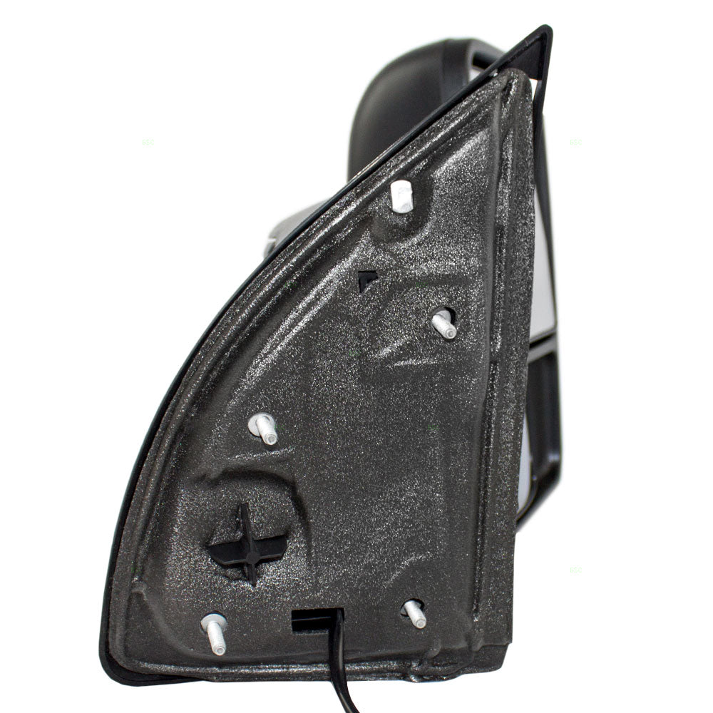 Manual Tow Mirror Textured Black with Dual Manual Telescopic Arms-Ambient Air Temperature Sensor Passenger Right for 2011-2012 Ford F-Series Super Duty