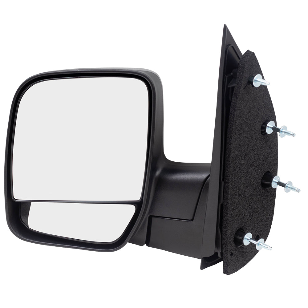 Manual Door Mirror fits 03-09 Ford E-Series Van Driver Dual Glass Paddle Type