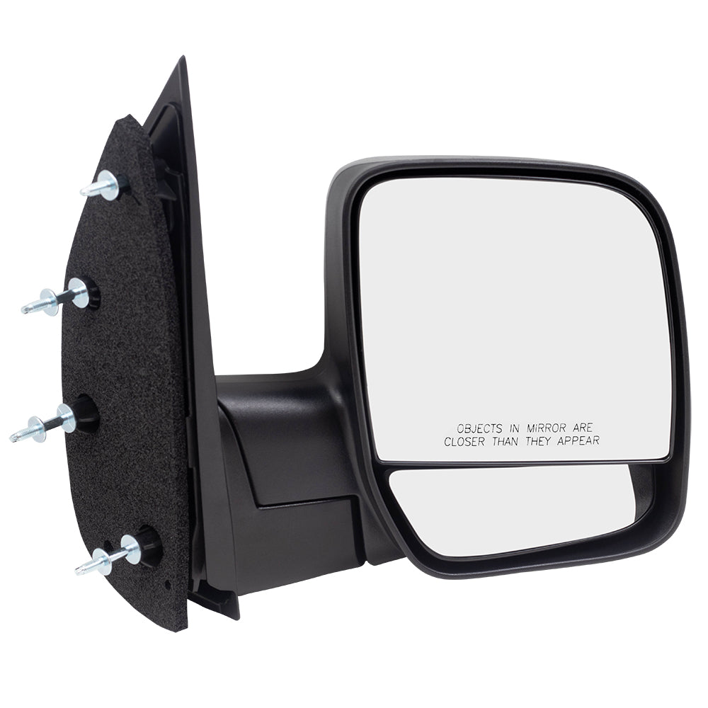 Passengers Manual Side View Mirror Dual Glass Paddle Type Replacement for 2003-2009 E-Series Van 3C2Z17682FAA