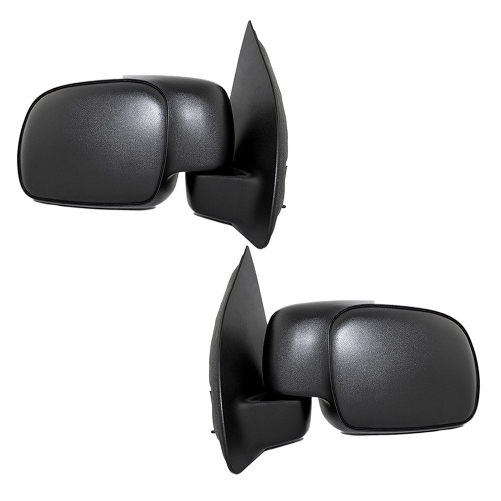 Driver and Passenger Manual Side View Mirrors Paddle Type Replacement for 1999-2016 Ford Super Duty Pickup Truck F81Z17683AAB YC3Z17682CAA