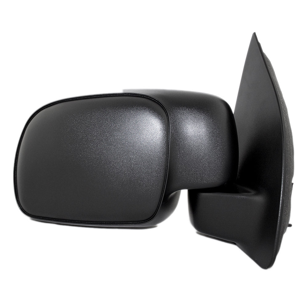 Passengers Manual Side View Mirror Paddle Type Replacement for 1999-2016 Ford Super Duty Pickup Truck YC3Z17682CAA