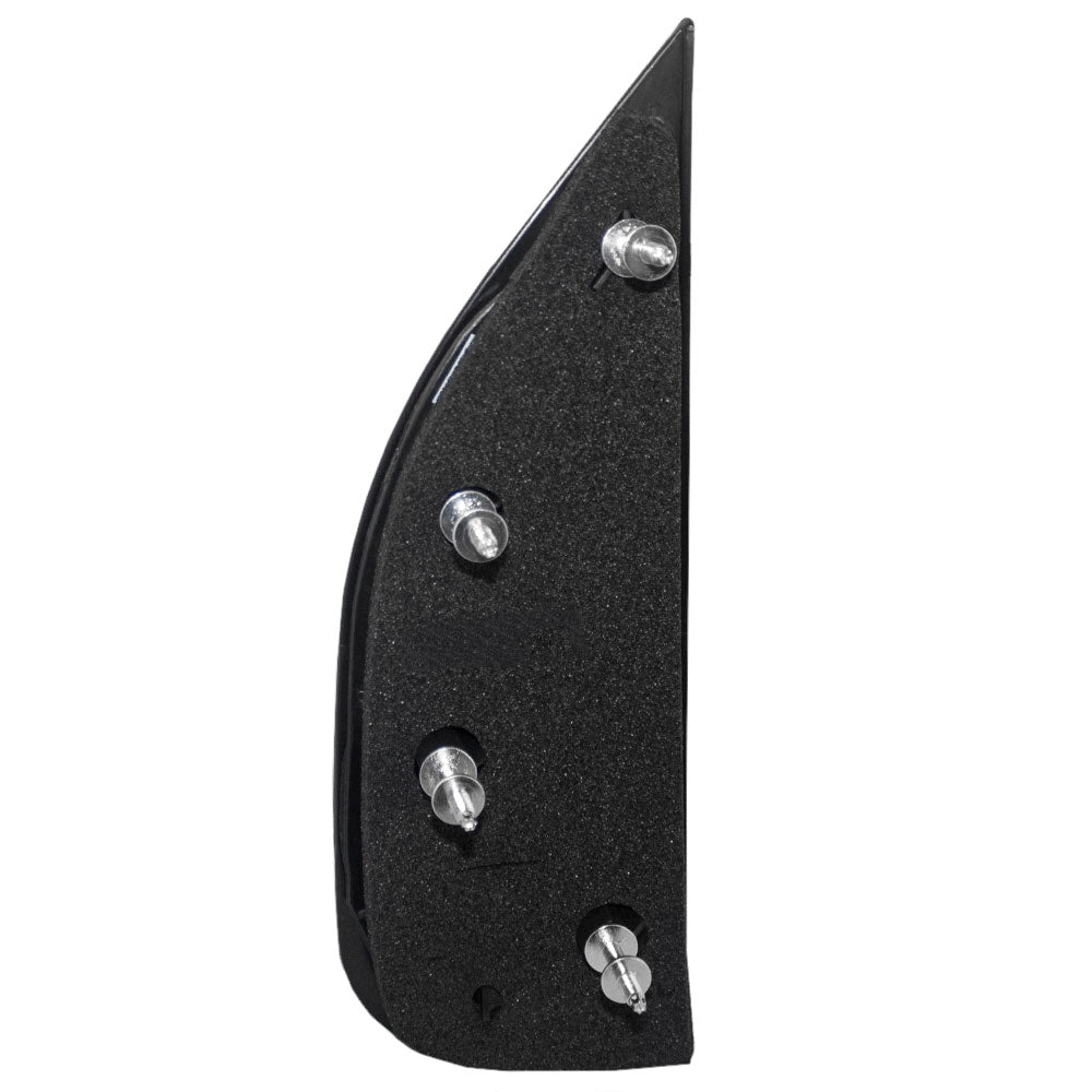 Brock Replacement Passenger Side Sail Type Manual Mirror with 4 Mounting Points Textured Black with Single Glass Compatible with 2003-2009 E-Series