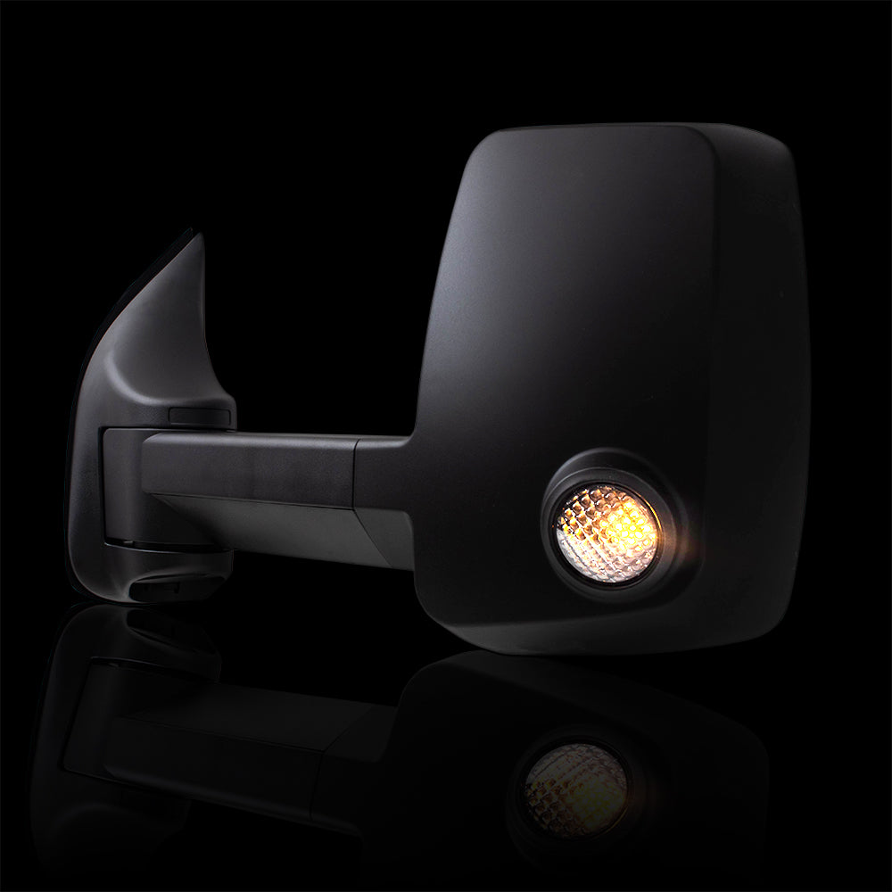 Brock Replacement Performance Upgrade Set Manual Tow Mirrors Compatible with 92-14 Econoline Van