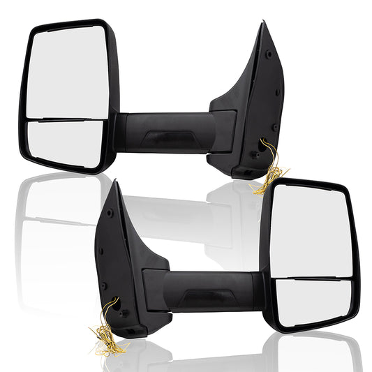 Brock Replacement Performance Upgrade Set Manual Tow Mirrors Compatible with 92-14 Econoline Van