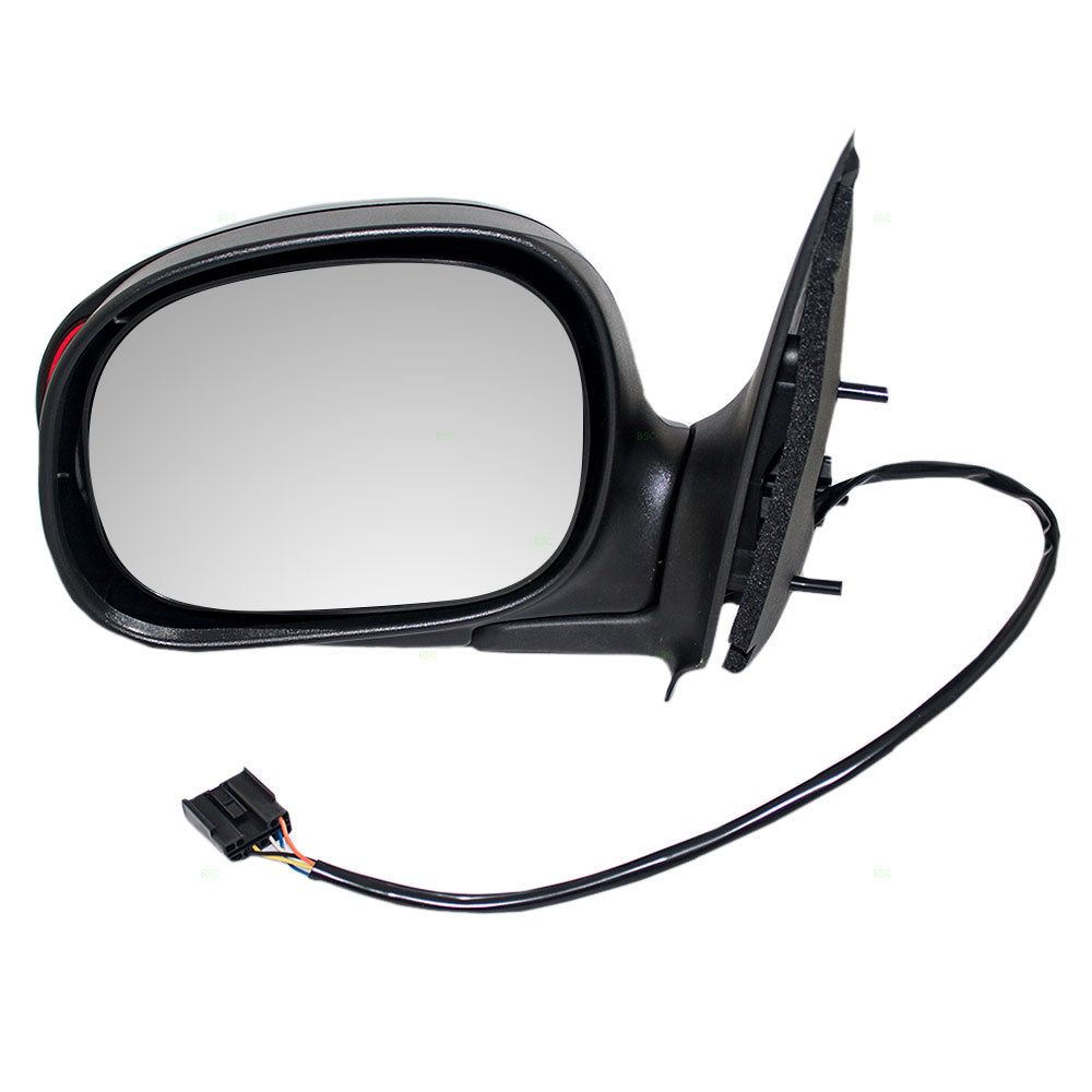 Drivers Power Side View Mirror with Signal Smooth Replacement for 2000-2003 F150 Pickup Truck Standard/Extended Cabs