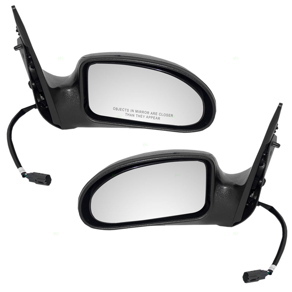 Driver and Passenger Power Side View Mirrors Textured Replacement for 2000-2007 Focus 6S4Z17683BA 6S4Z17682BA