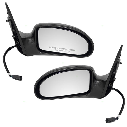 Driver and Passenger Power Side View Mirrors Textured Replacement for 2000-2007 Focus 6S4Z17683BA 6S4Z17682BA