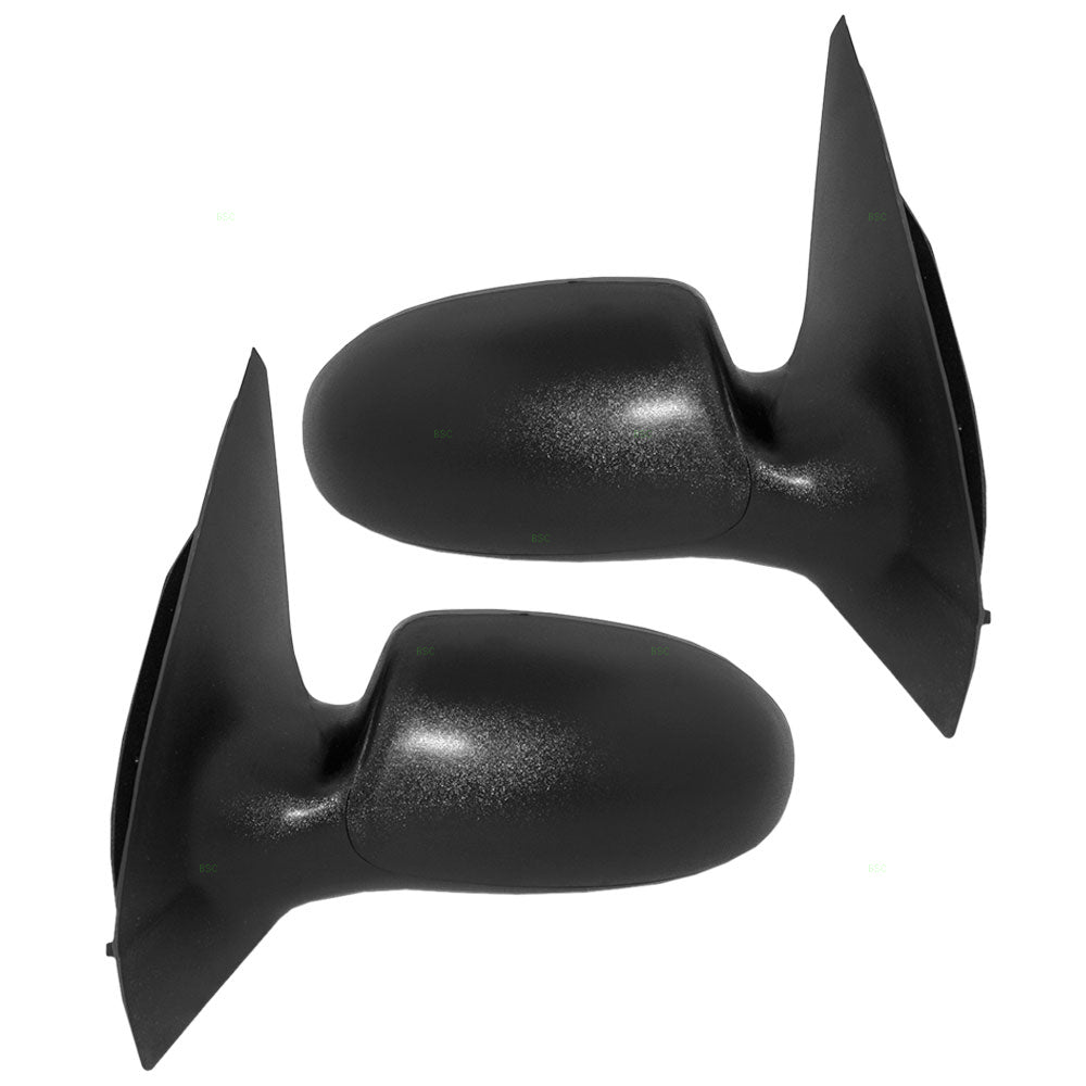 Driver and Passenger Power Side View Mirrors Textured Replacement for 2000-2007 Focus 6S4Z17683BA 6S4Z17682BA