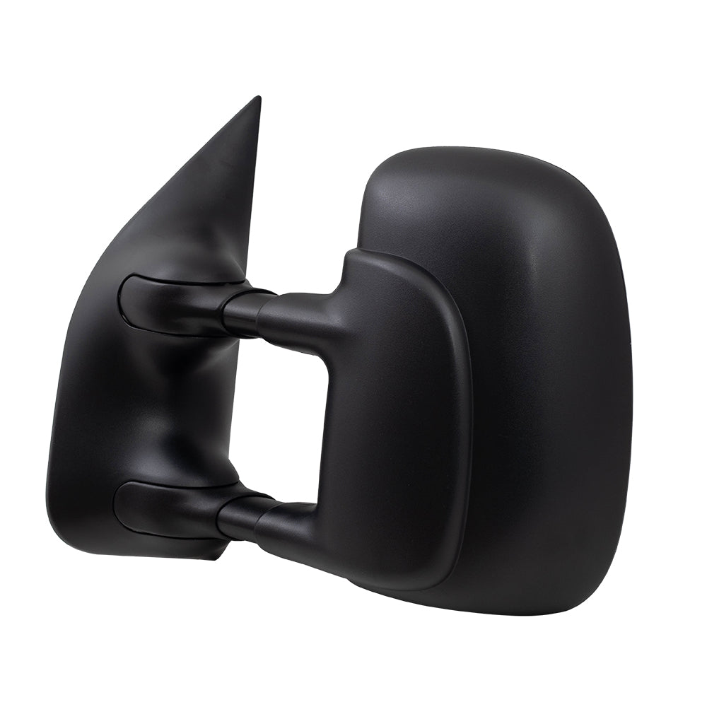 Brock Replacement Drivers Power Tow Side Mirror Telescopic Dual Arms Double Swing Compatible with 02-08 E-Series Van 7C2Z17683CA