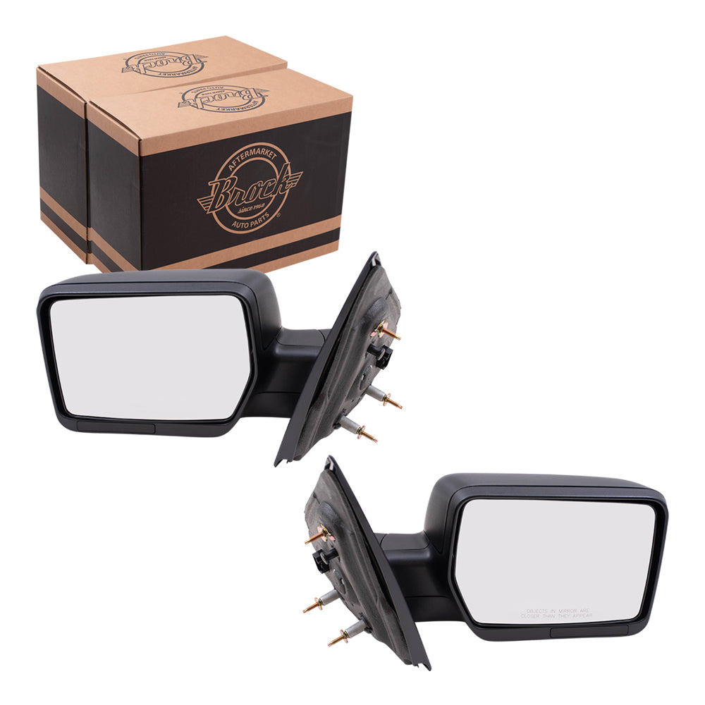 Driver and Passenger Power Side View Mirrors Pedestal Type Replacement for 2004-2008 F150 Pickup Truck 8L3Z17683EA 8L3Z17682EA