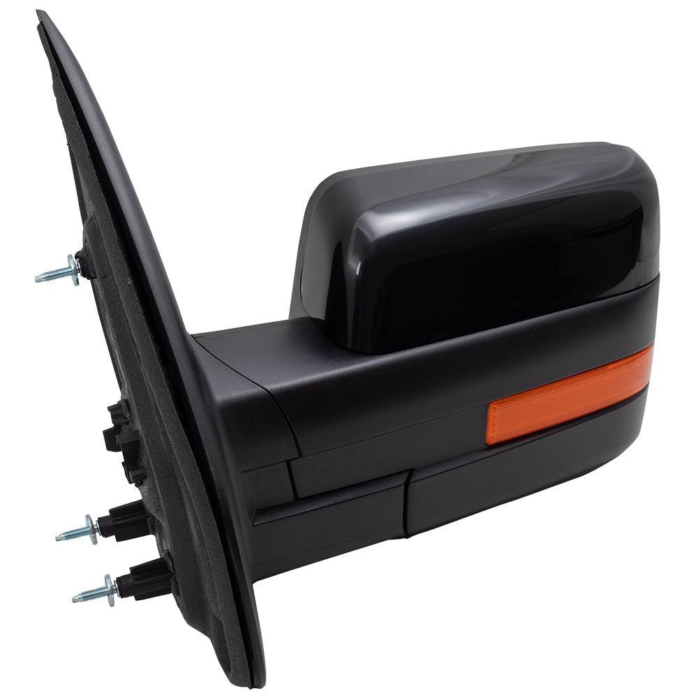 Replacement Pair of Pedestal Type Mirrors with Reflector Compatible with 2011-2014 F150 Pickup Truck