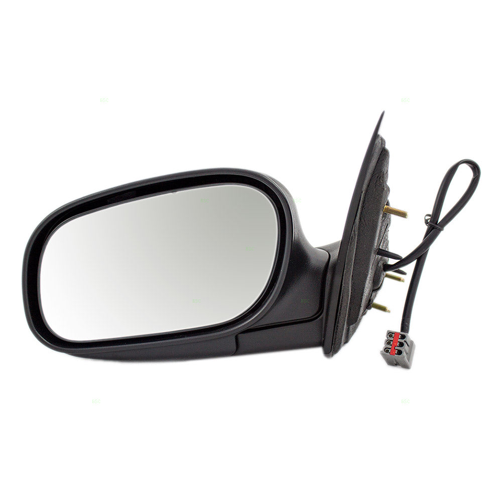 Brock Replacement Drivers Performance Upgrade Power Side View Mirror with Chrome Compatible with 98-08 Crown Victoria Grand Marquis 6W7Z17683AA