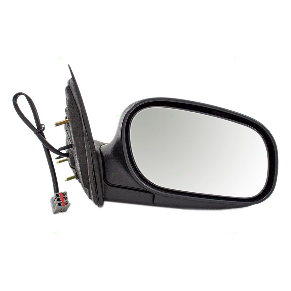 Brock Replacement Passengers Performance Upgrade Power Side View Mirror with Chrome Compatible with 98-08 Crown Victoria Grand Marquis 6W7Z17682AA