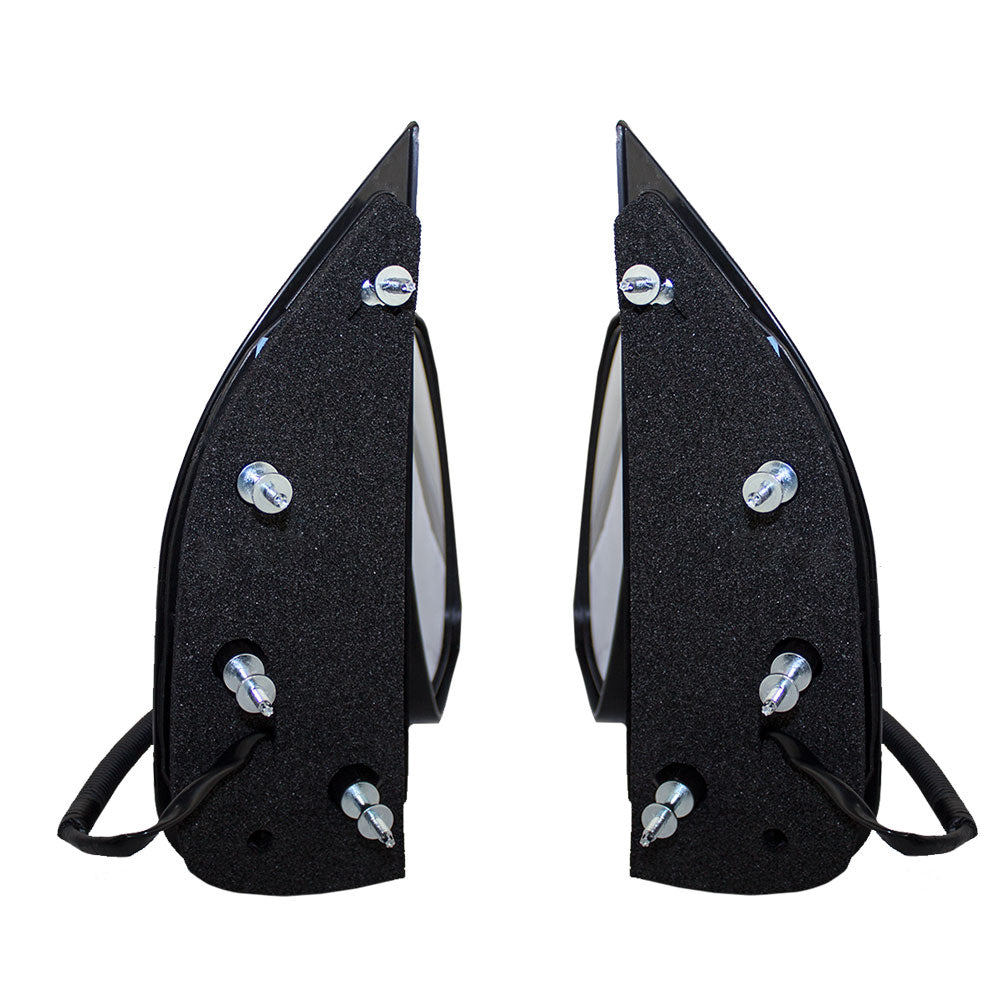 Driver and Passenger Power Side View Sail Type Mirrors with Single Glass Replacement for 2002-2008 E-Series Van 7C2Z17683AA 7C2Z17682AA