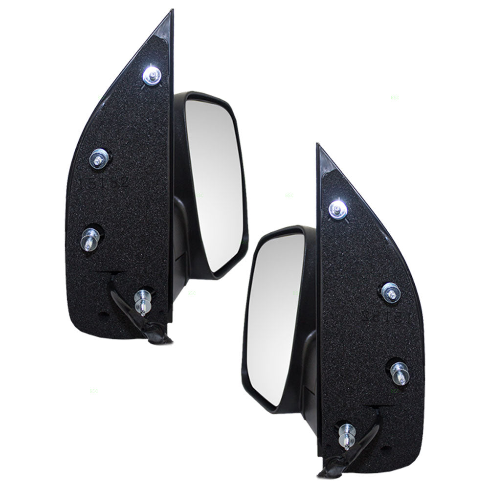 Driver and Passenger Power Side View Sail Type Mirrors Textured Replacement for 2009-2014 E-Series Van 9C2Z17683AA 9C2Z17682AA
